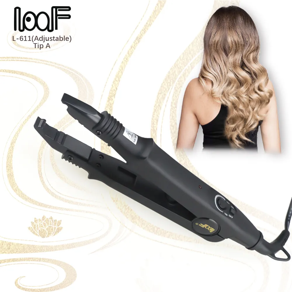 Adjustable Temp Professional Silicone Insulation Handshake Tip A Hair Extension Heat Tools For Hair Extensions