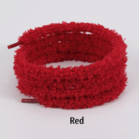 Olian Lacets souples colorés ronds personnalisés de 10 mm de large lacets pelucheux de haute qualité pour baskets