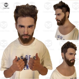 <span class=keywords><strong>Masques</strong></span> <span class=keywords><strong>de</strong></span> personnages réalistes en silicone hautement élastique, respirants, écologiques, réutilisables pour Halloween, Pâques, fêtes et déguisements - Product Image 1