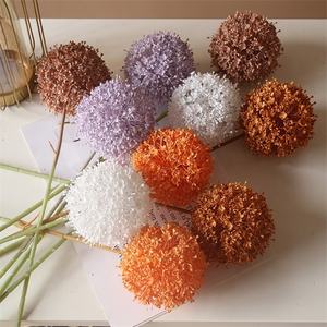 Alta calidad de un solo tallo de plástico Artificial blanco Allium Giganteum <span class=keywords><strong>cebolla</strong></span> bola flor para centro de mesa decoración de la boda - Product Image 4