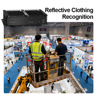Boîtier de détection IA avec alarme en temps réel, compatible avec les anciennes caméras de vidéosurveillance réseau, analyse visuelle, casque de chantier, vêtements réfléchissants, identification