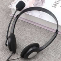 Casque stéréo filaire USB d'usine de Shenzhen, écouteurs de bureau avec microphone pour centre d'appels, casque serre-tête
