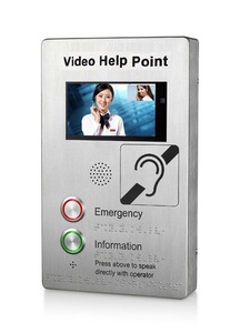Interphone vidéo à double bouton KNTECH, téléphone d'urgence, interphone <span class=keywords><strong>IP</strong></span> avec caméra vidéo HD et écran TFT KNZD-60-2IPIL - Product Image 3
