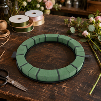 Busa Bunga YiLiang Resin Wreath Floral Foam Sanding Block Floral Foam Ring untuk Dekorasi Karangan Bunga Natal Wisuda Pernikahan Paskah