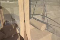Grandes balançoires de jardin et de terrasse avec auvent, pour usage extérieur, avec places assises individuelles