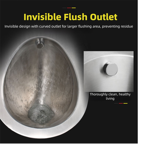<span class=keywords><strong>Urinoir</strong></span> mural <span class=keywords><strong>moderne</strong></span> en acier inoxydable avec design anti-vandalisme, économie d'eau, facile à nettoyer pour les prisons, les hôtels et les hôpitaux - Product Image 3