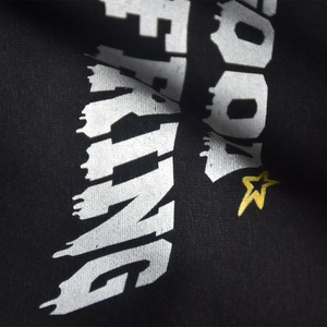 Tùy chỉnh Áo Thun Dày cổ áo 300gsm Heavyweight cắt TEE quá khổ in kỹ thuật số <span class=keywords><strong>100</strong></span> <span class=keywords><strong>cotton</strong></span> Boxy t Áo Sơ Mi Nam - Product Image 3