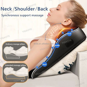 Almohada de Masaje Cervical Inalámbrica Inteligente con Calor, Vibración, Bolsa de Aire y Tracción para Aliviar el Dolor de Hombros, Espalda, Cintura y Piernas, Relajación - Product Image 3