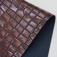 Usine Offre Spéciale 0.9mm Crocodile Pierre Conception Sac À Main Matériel Fuax Cuir Motif Animal En Relief En Cuir PU pour Chaussures