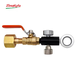 Adaptador de Cilindro SodaStream Quick Connect DUO para Recarga de CO2, Manómetro de 250 Bares, Válvula de Bola, Soporte OEM Personalizable - Terra - Product Image 1