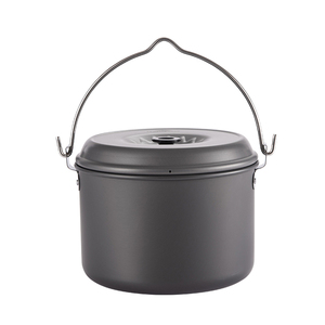 Cooking Portable Barbecue <span class=keywords><strong>Camping</strong></span> Pot Outdoor <span class=keywords><strong>Camping</strong></span> Aluminum Hanging Pot - Product Image 1