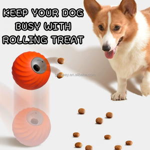 Jouets interactifs pour chiens 2 en 1, distributeur automatique de friandises pour chiens, jouet à roulettes pour garder vos chiens occupés - Product Image 4