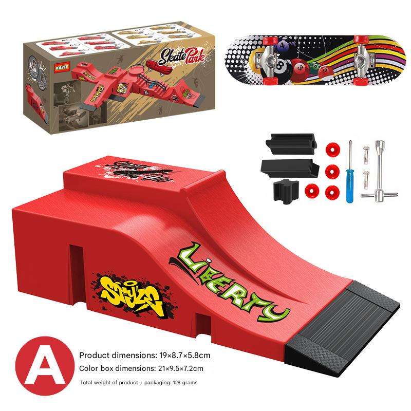 [Rouge] Style A (comprend 1 skateboard)