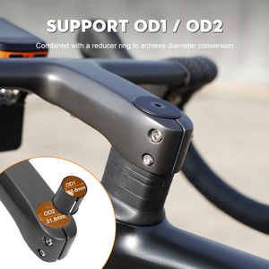 Manubrio Integrato in Carbonio TOSEEK 28.6mm / 31.8mm con Cablaggio Interno Completo per <span class=keywords><strong>Bici</strong></span> da Strada, Manubrio Monoblocco per Ciclismo Sportivo - Product Image 3