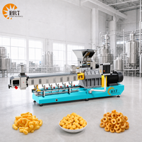 Machine automatique de fabrication de choux de maïs machine de production bouffés de fromage ligne de machine d'extrudeuse de traitement des aliments