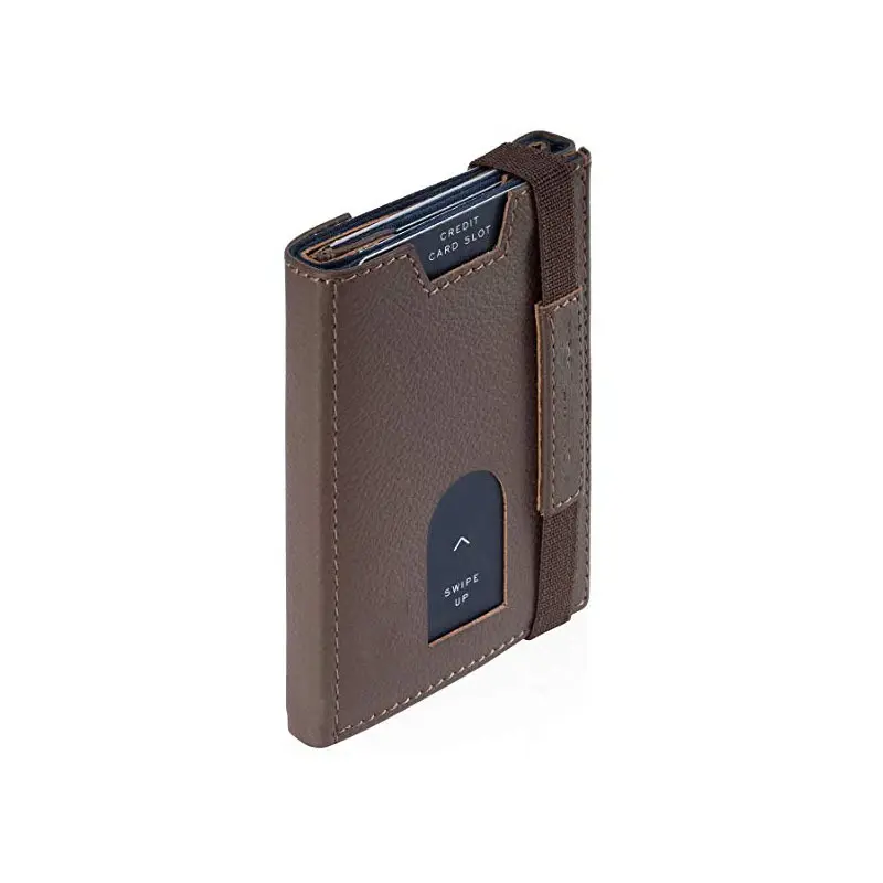 popular smart wallets travel accessories card holder aluminum box cards pop up card holder with zipper coin bag pockets
