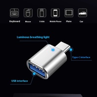 OTG Flash Drive USB 3.0 kondisi baru, USB-C tipe-c, konverter lampu, adaptor Keyboard, Mouse, cocok dengan konektor OTP untuk ponsel