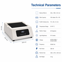 Secador deslizante inteligente con pantalla táctil y sensor de temperatura, plataforma de alta conductividad térmica para pruebas de laboratorio médico