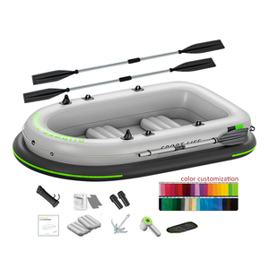 Inflatable kayak thickened plastic boat power thruster double air cushion fishing boat drift canoe rubber boat