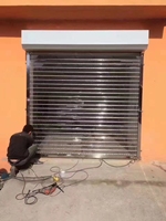 Porte de garage à enroulement en polychlorure de vinyle haute vitesse, imperméable et coupe-vent, porte à enroulement transparente