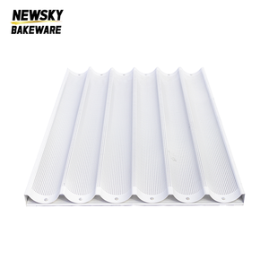 Plaque de cuisson NEWSKY BAKEWARE pour baguettes, 6 emplacements, 460x660, en aluminium antiadhésif, facile à nettoyer, pour la cuisson <span class=keywords><strong>maison</strong></span> - Product Image 4