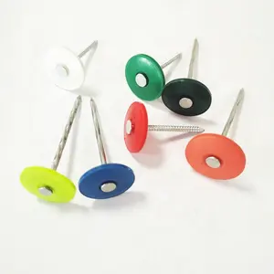 Good Price Electro Galvanized Grip-Cap Plastic Cap Nail With Plastic Tube