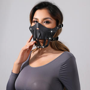 Lederen Masker Ademende Verstelbare Draagbare Bdsm Feest Nachtclub Decoratie Hoofd <span class=keywords><strong>Bondage</strong></span> Voor Volwassenen - Product Image 5