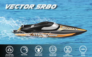 60 KM/H Brushless RC Boat <span class=keywords><strong>Vector</strong></span> SR80 80cm 2.4GHz impermeabile Racing telecomandato barca modello ARTR - Product Image 4