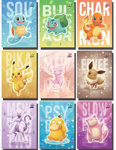 ShangYou Pokémon Lucky Awakening Collection Series Tear off Packs <span class=keywords><strong>Blastoise</strong></span> the Eevee Family Charizard Blind Boxes - Product Image 4