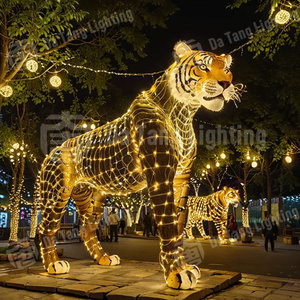 Lumières décoratives LED des douze signes du zodiaque, indice de protection IP65, pour événements festifs, places thématiques, motif animal lumineux, couleurs personnalisables - Product Image 1