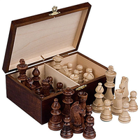 Buy Wholesale India Wooden Chess Set High Quality Folding Chess Board Standard Level Professional Use With Customization Of Logo Design And Size & Wooden Chess Play Board Set at USD 7