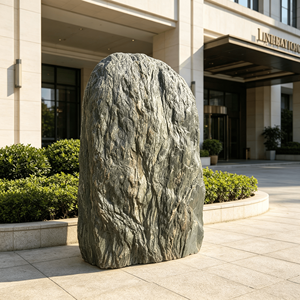 Pierre naturelle verte, roche paysagère, granit vert, roche décorative pour jardin extérieur, roche durable, élément de jardin vertical - Product Image 3
