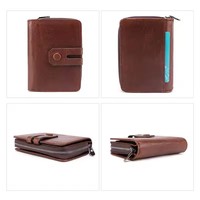 Bearing dompet desainer mewah untuk pria, dompet pendek bergaya Vintage dengan kancing batu, merek diskon besar, dompet mewah untuk pria