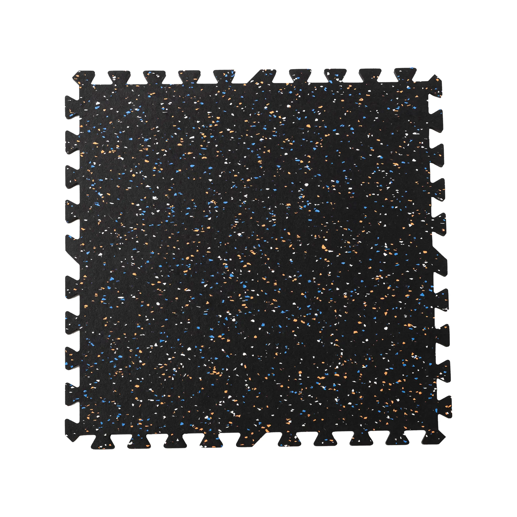 OEM prezzo di vendita di fabbrica blu-bianco modello maculato di colore gomma-eva tappetino puzzle da pavimento 100*100cm pesante tappetini da palestra 3 cm