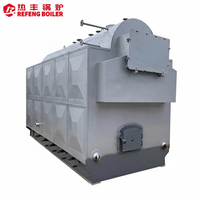 Système de chauffage au bois 6t/h à haute efficacité, machine de chauffage manuelle au combustible solide, conception de structure à trois passages pour usine