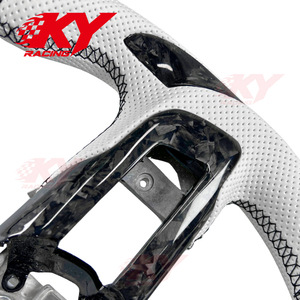 Accesorios para Automóviles, Volante Deportivo Personalizado de Cuero y Fibra de Carbono para Ford Mustang GT GT500 Shelby GT350 EcoBoost 2015-2023 - Product Image 3