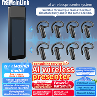 Appareil de traduction intelligent Android Connect 200 Récepteurs Système de traduction en temps réel Prise en charge multilingue pour les réunions d'affaires