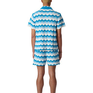 Logo della moda maschile personalizzato maglia maglia maglia sottile scavato per Polo per il maglione della camicia uncinetto estivo per la primavera - Product Image 2