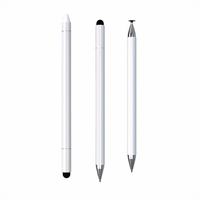 Lápiz Óptico Universal Capacitivo Pasivo 3 en 1 con Dos Tapas Magnéticas y Puntas de Silicona para iPad, Android/iOS/Windows