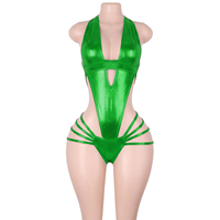 Tenues de danse exotiques à bretelles, combinaisons de pole dance, ensembles de lingerie, vêtements de performance métalliques brillants pour boîte de nuit
