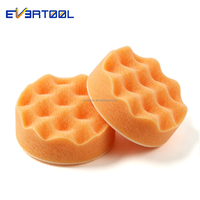 EVERTOOL Soins automobiles Tampons de polissage en mousse à tête composite de 75 mm (3 pouces) à ajustement rapide, idéaux pour la correction de la peinture sur de petites surfaces