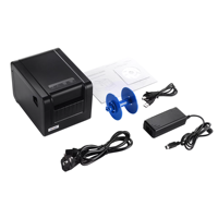Étiquettes thermiques de haute qualité de 80 mm (3 pouces) avec code-barres 1D+2D, imprimante adhésive HOP-HQ80, interface USB, 203 DPI, stock disponible pendant 1 an