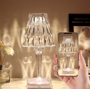 Đèn Bàn PHA LÊ Ý Đèn LED Chiếu Bầu Không Khí Có Thể Sạc Lại Bằng Acrylic Đèn Ngủ Đầu Giường Phòng Ngủ Để Bàn Cầu Vồng Cho Bé Gái - Product Image 4