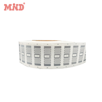 Autocollant RFID UHF pour vêtements, puce R6P, 43*18mm, étiquette adhésive pour étiquette volante