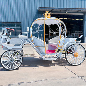 Voiture à quatre roues de style européen, calèche citrouille en fer forgé sur mesure pour princesse, idéale pour films et parcs d'attractions - Product Image 3