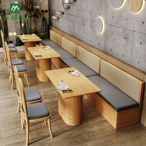 Sofá de Estilo del Sudeste Asiático para <span class=keywords><strong>Restaurante</strong></span>, Juego de Mesa y Sillas de Madera, Ideal para Restaurantes Japoneses y Cafeterías - Product Image 2