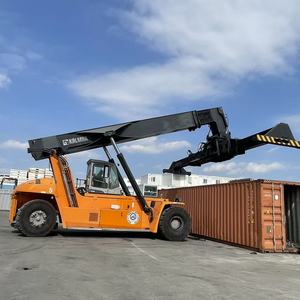 รถยกตู้คอนเทนเนอร์มือสองคุณภาพสูง Kalmar Reach Stacker รุ่น DRF450 DRG450 DRT450 ขนาด 45 ตัน พร้อมเครื่องยนต์ Cummins สำหรับการจัดการตู้คอนเทนเนอร์ - Product Image 1