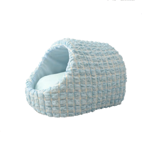 Nouveau design, lit pour chien et chat en peluche imprimée, confortable, écologique, toutes saisons, style pantoufle, tissu polyester de luxe, rembourrage en PP