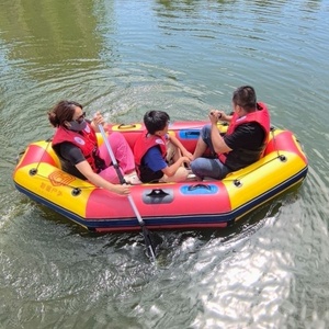 Bateau de sauvetage gonflable en PVC autoportant, résistant <span class=keywords><strong>à</strong></span> l'usure et antidérapant, pour opérations de rafting et de dérive, léger, 3 personnes - Product Image 2