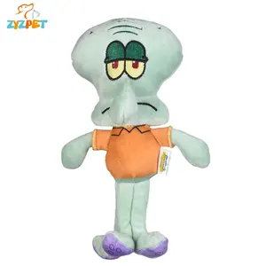 SquarePants şekil peluş köpek oyuncak, gıcırtılı köpek oyuncak yapılmış yumuşak peluş kumaş, SpongeBob karakter oyuncaklar